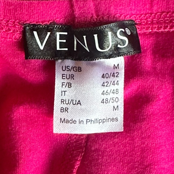 VENUS Sexy Stretch Hot Pink High-Low Summer Vacation Ruffle Dress Size Medium - Picture 7 of 7